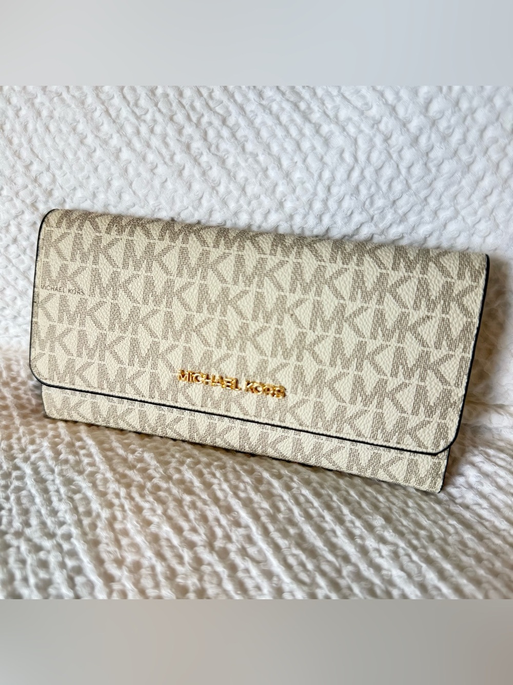 Michael Kors Logo Trifold Wallet